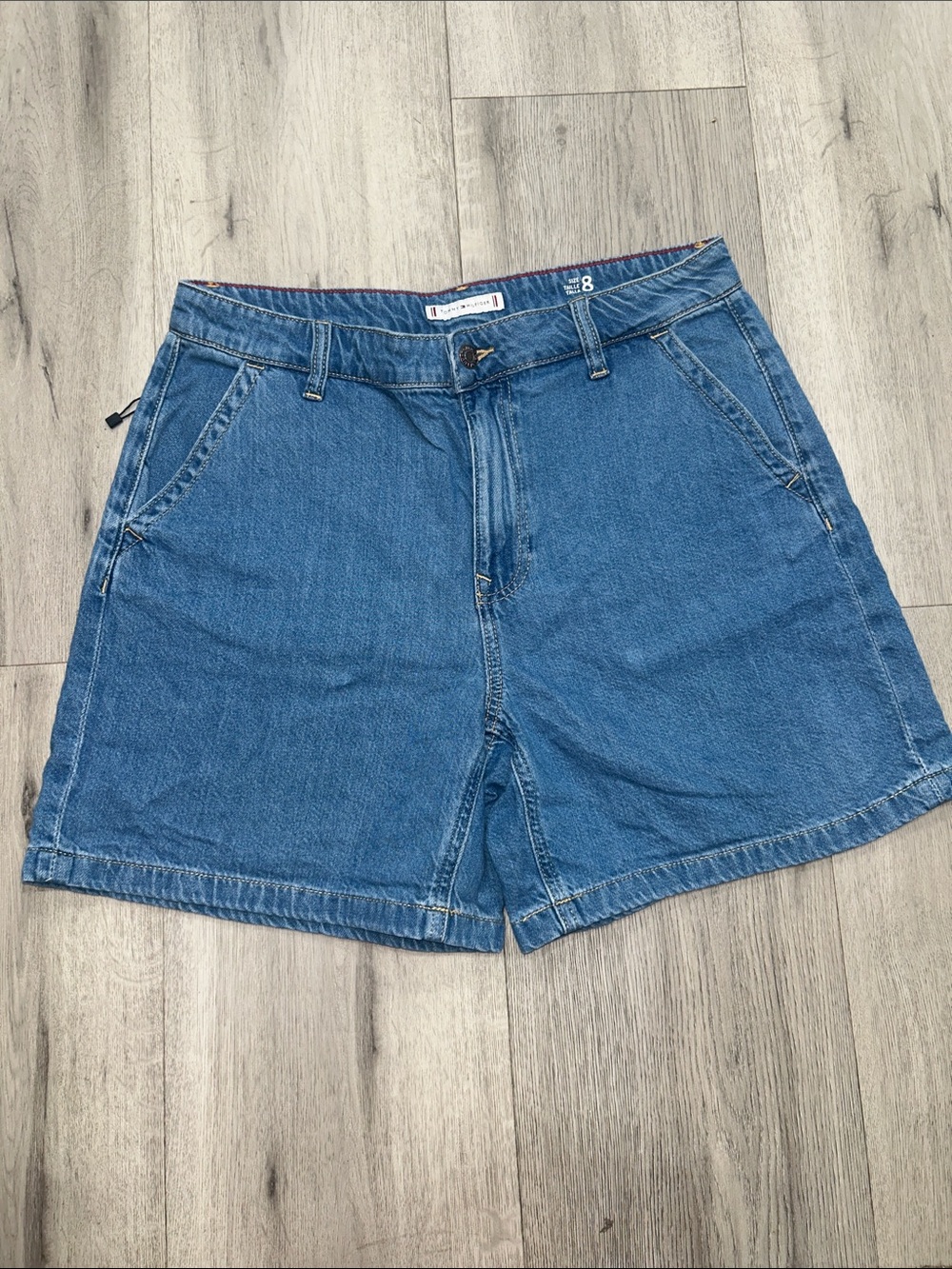 Tommy Hilfiger Classic Blue Denim Jean Shorts size 8 New